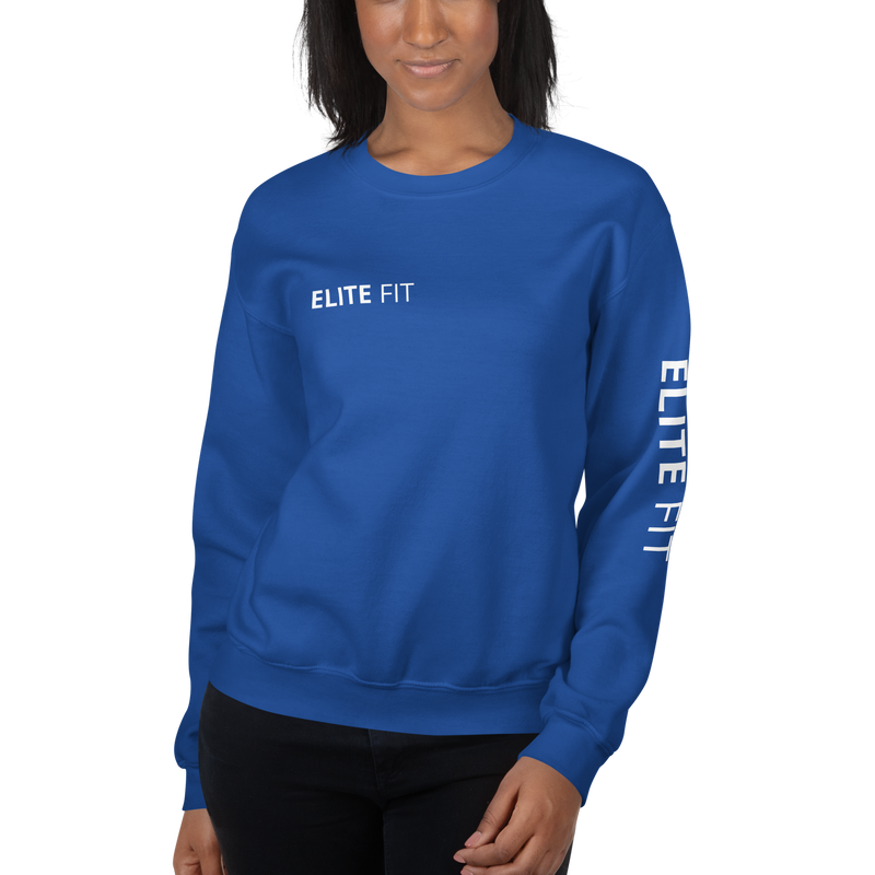 ELITE FIT Crew Neck Sweatshirt - Blue