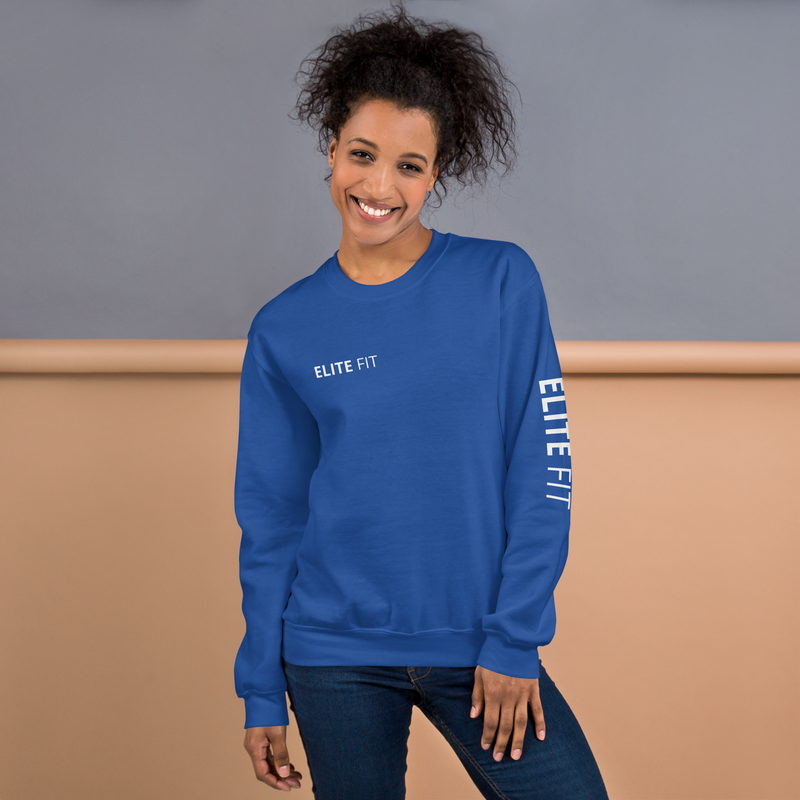 ELITE FIT Crew Neck Sweatshirt - Blue