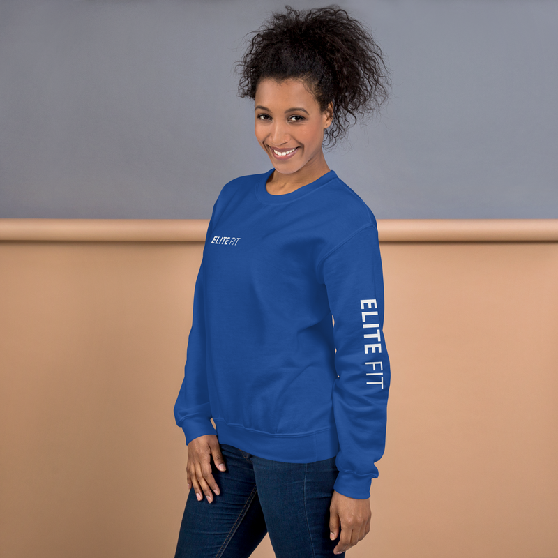 ELITE FIT Crew Neck Sweatshirt - Blue